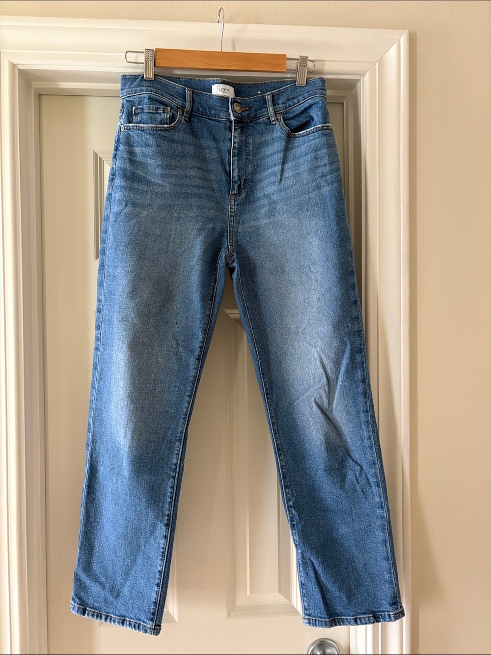 LOFT Women's High-Rise Straight Jeans